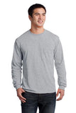 Gildan® - Ultra Cotton® 100% Cotton Long Sleeve T-Shirt with Pocket. 2410.