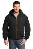 CornerStone® Washed Duck Cloth Insulated Hooded Work Jacket. CSJ41.
