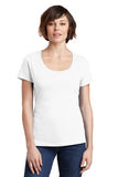 NEW District Made® Ladies Perfect Weight® Scoop Tee. DM106L.