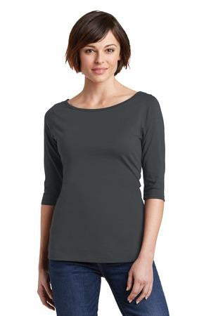 NEW District Made® Ladies Perfect Weight® 3/4-Sleeve Tee. DM107L.