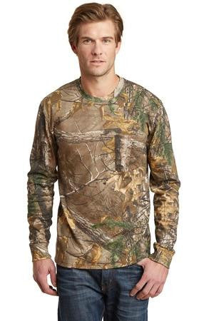 Russell Outdoors™ Realtree® Long Sleeve Explorer 100% Cotton T-Shirt with Pocket. S020R.