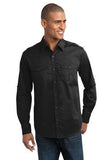 Port Authority® Stain-Resistant Roll Sleeve Twill Shirt. S649
